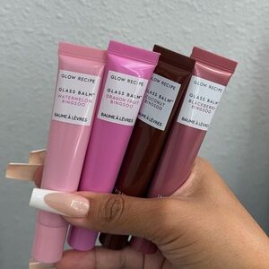 Glow Recipe Glass Balm Lip Gloss Set - Pink, Hot Pink, Brown, Mauve